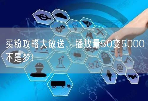 买粉攻略大放送，播放量50变5000不是梦！