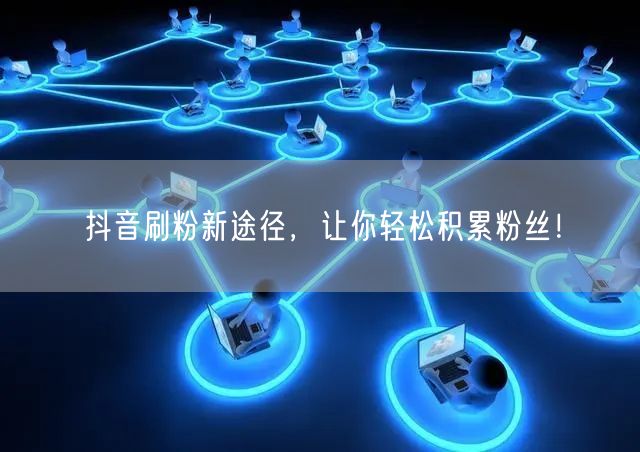 抖音刷粉新途径，让你轻松积累粉丝！
