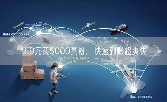 9.9元买5000真粉，快速到账超爽快