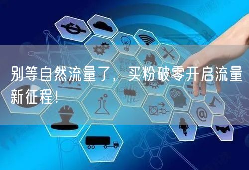 别等自然流量了，买粉破零开启流量新征程！