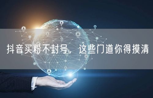 抖音买粉不封号，这些门道你得摸清