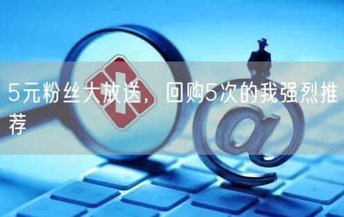5元粉丝大放送，回购5次的我强烈推荐