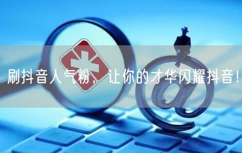 刷抖音人气粉，让你的才华闪耀抖音！