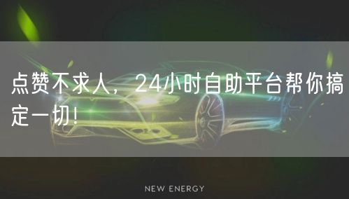 点赞不求人，24小时自助平台帮你搞定一切！