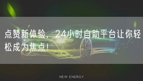 点赞新体验，24小时自助平台让你轻松成为焦点！