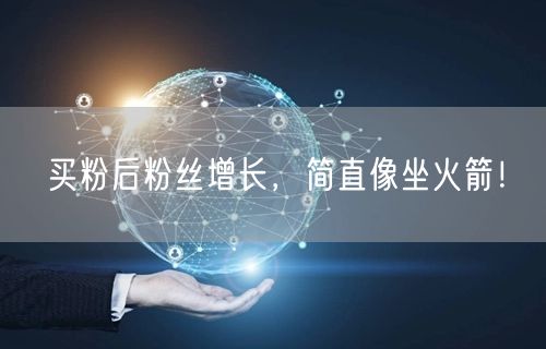 买粉后粉丝增长，简直像坐火箭！