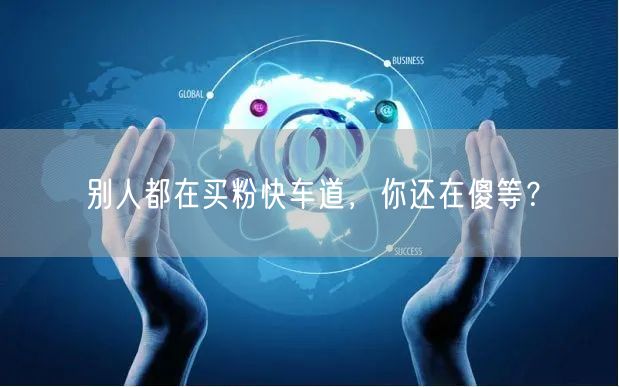 别人都在买粉快车道，你还在傻等？