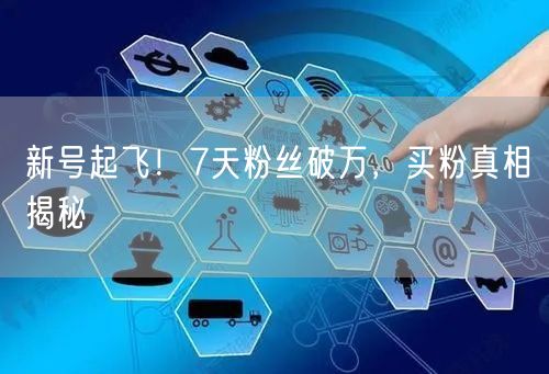 新号起飞！7天粉丝破万，买粉真相揭秘