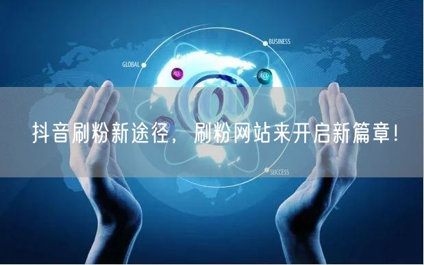 抖音刷粉新途径，刷粉网站来开启新篇章！