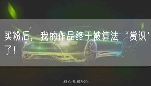 买粉后，我的作品终于被算法‘赏识’了！