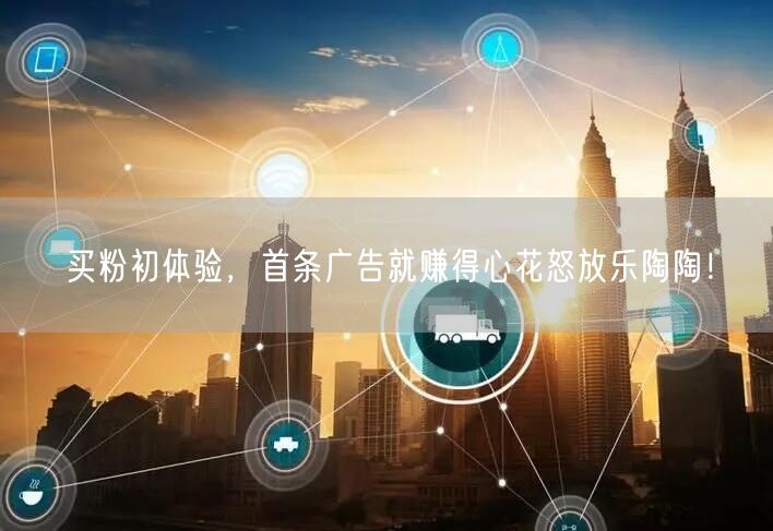 买粉初体验，首条广告就赚得心花怒放乐陶陶！