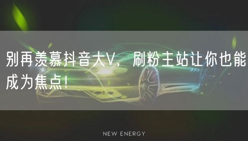 别再羡慕抖音大V，刷粉主站让你也能成为焦点！