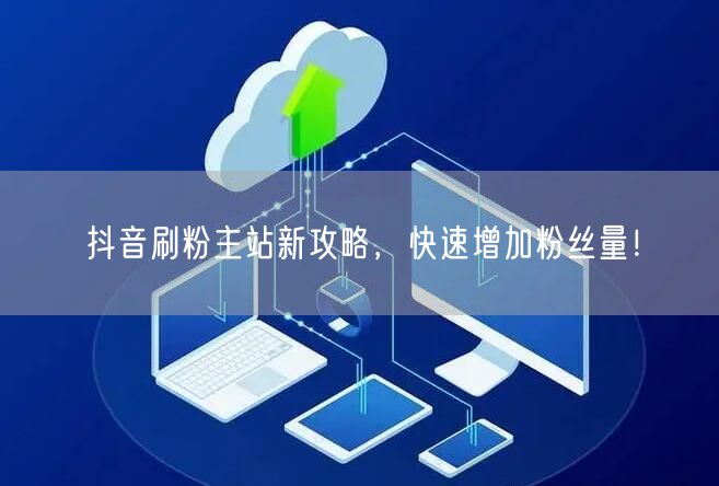 抖音刷粉主站新攻略，快速增加粉丝量！