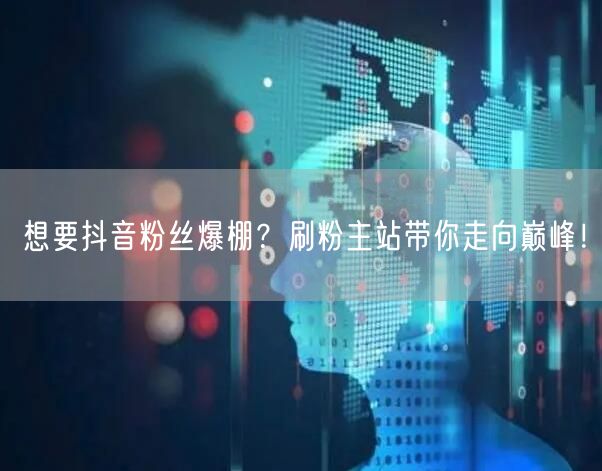 想要抖音粉丝爆棚？刷粉主站带你走向巅峰！