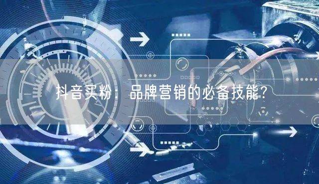抖音买粉：品牌营销的必备技能？