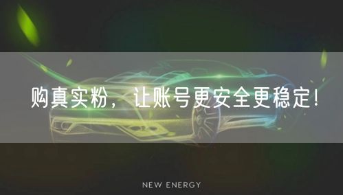 购真实粉，让账号更安全更稳定！