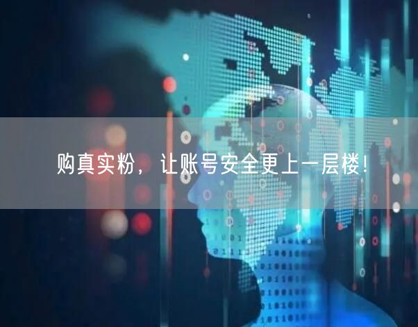 购真实粉，让账号安全更上一层楼！