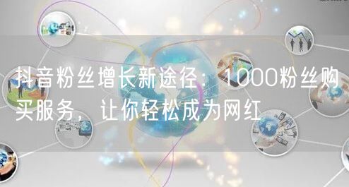 抖音粉丝增长新途径：1000粉丝购买服务，让你轻松成为网红