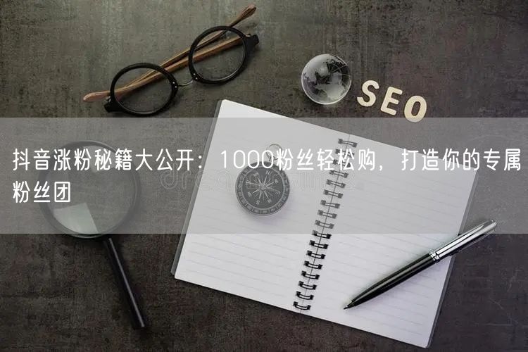 抖音涨粉秘籍大公开：1000粉丝轻松购，打造你的专属粉丝团