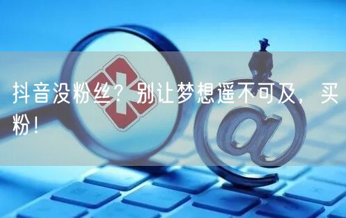 抖音没粉丝？别让梦想遥不可及，买粉！