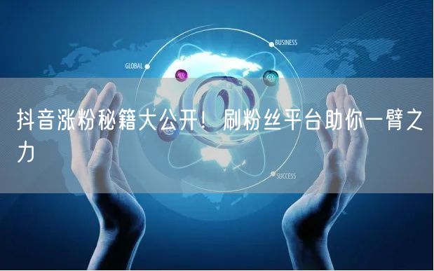 抖音涨粉秘籍大公开！刷粉丝平台助你一臂之力
