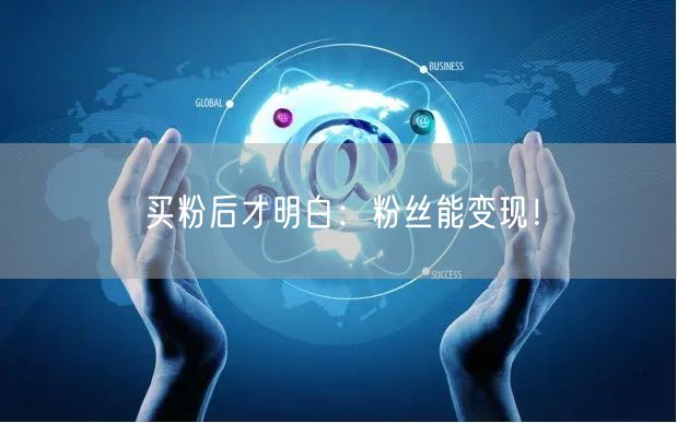 买粉后才明白：粉丝能变现！