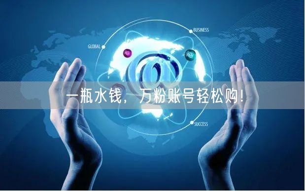 一瓶水钱，万粉账号轻松购！
