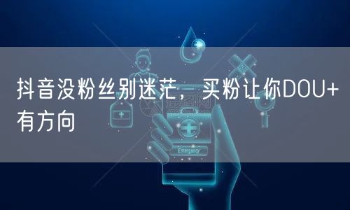 抖音没粉丝别迷茫，买粉让你DOU+有方向
